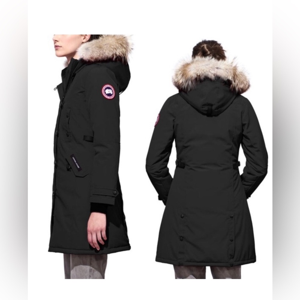 Canada Goose Kensington Parka Goose Down Puffer Jacket Women’s XS Black Coat